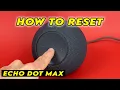 Amazon Echo Dot Max How to Factory Reset