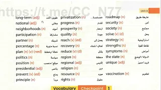 نطق كلمات الدرس 1 2 الوحدة 3 كتاب جيم 2 ثانوي 