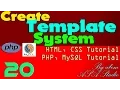 Create Template System 20 Table and CSS Footer PHP MySQL CSS Tutorial Series