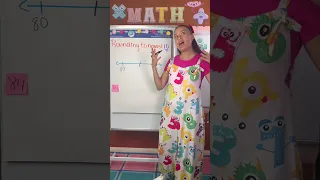 Rounding to the nearest 10 using a Number Line