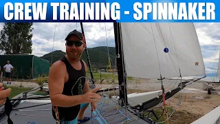 Crew training  –  spinnaker hoist and drop – Hobie Tiger, F18, Tornado or anything with a spinnaker