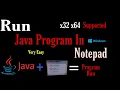 How to make and execute a java program using notepad and cmd Java Program in Notepad in 2021