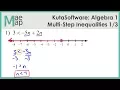 KutaSoftware Algebra 1 - Multi-Step Inequalities Part 1