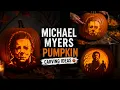 Scary Horror Movie Pumpkin Carving Ideas 2026 with Michael Myers Mask and Slasher Stencil Cuts