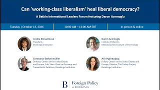 Can ‘working-class liberalism’ heal liberal democracy?