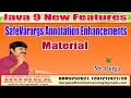Download Java 9 New Features SafeVarargs Annotation Enhancements Material