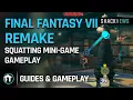 Final Fantasy 7 Remake - Squatting Mini-game Gameplay