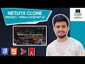 Lecture 12 Netflix Clone Project using HTML CSS Part Complete Netflix Landing Page