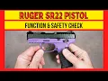 Ruger SR22 Function Safety Check