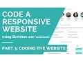 Part 3 Code a Responsive Website using Skeleton STWebDesigner