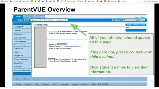 ASMS ParentVUE Overview
