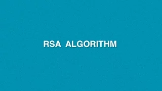 RSA Algorithm Example Cryptography Security