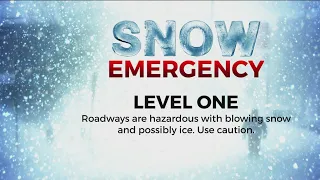What do snow emergency levels mean