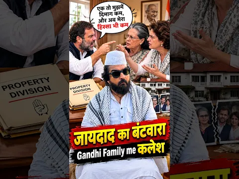 जायदाद बंटवारा | Gandhi Family me कलेश | #youtubeshorts #shorts #shortvideo #funny #comedy #congress