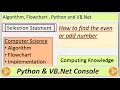 How to find an even or odd number in python and VB Net CIE Computer Science
