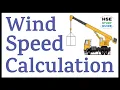 Wind Speed Calculations How To Calculate Wind Speed of the Crane Wind Speed Formula