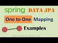 Spring Data JPA One to One Mapping Examples