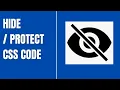 how to hide css code from view source