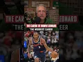 Does Kawhi Leonard have the weirdest career for an all-time NBA player