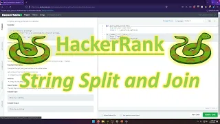 HackerRank Python String Split and Join