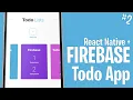 List Modal Color Picker React Native Firebase Todo App Part