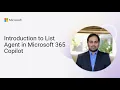 Introduction to List Agent in Microsoft 365 Copilot