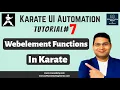 Karate UI Automation Tutorial - Webelement Functions in Karate