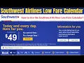 Southwest Airlines Low Fare Calendar