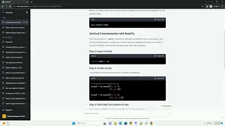 How to vertically concatenate two arrays in Python