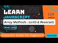 JavaScript Array Sort Reverse Tutorial in Hindi Urdu