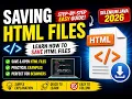 26 Saving HTML Files Selenium Java 2026