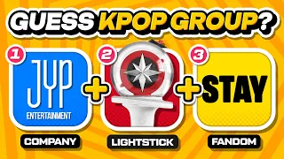 GUESS THE KPOP GROUP BY THREE CLUES 🕵🧩 (COMPANY, LIGHTSTICK & FANDOM) 🔍 ANSWER - KPOP QUIZ 💙