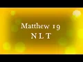 Matthew 19 NLT