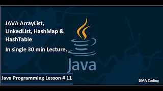 Java programmings for beginners Collections in Java Arraylist Linkedlist HashMap Lesson