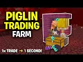 Instant Trade Glitch PIGLIN BARTER FARM - Minecraft Bedrock 26 2