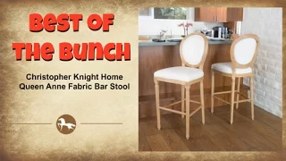 Christopher Knight Home Queen Anne Fabric Bar Stool
