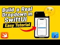 SwiftUI Custom Dropdown List for Beginners Easy Tutorial