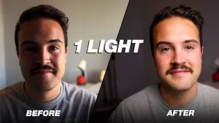 how to use one light for youtube videos