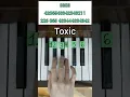 Toxic - BoyWithUke (Piano Tutorial)