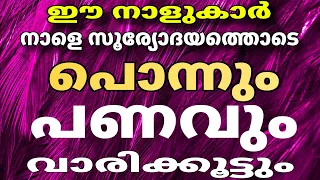 നാളെ സൂര്യോദയത്തൊടെ പൊന്നും പണവും വാരിക്കുട്ടുന്ന നക്ഷത്രക്കാർ Astrology Malayalam 