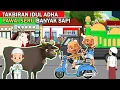 Download Lagu takbiran idul adha 2023 animasi hadroh kartun takbiran ramai sapi kurban di angkut truk