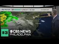Partly cloudy Friday night in Philadelphia tracking storms for Sunday