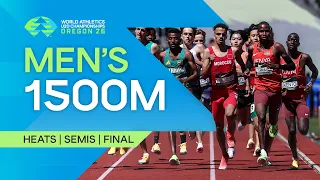 Full Men's 1500m Heats, Semi-finals & Final | World Athletics U20 Championships Oregon 26
