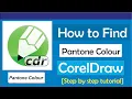 How To Find Pantone Color In CorelDraw