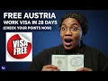 Lagu Gratis Oostenrijks visum binnen 28 dagen | Werkvisum voor 2 jaar (geen kosten en geen baanaanbod ...
