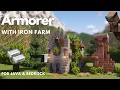 ARMORER S HOUSE AUTOMATIC IRON FARM Minecraft Tutorial Java Bedrock 26 2