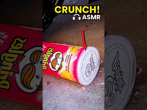 Pringles vs Car: Listen to That Crunch 🔊
