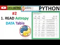 PYTHON ASTROPY HOW TO READ CSV FILE ASTROPY DATA TABLE SAVE FITS FILE DATA SCIENCE