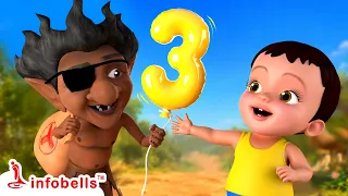 வரான் வரான் பூச்சாண்டி என்ன பண்ணுச்சு?👻Number Song Learn 1 to 10 | Tamil Rhymes for Kids | Infobells