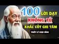 Lagu 100 Lời Dạy Của Khổng Tử - KHẮC CỐT GHI TÂM | Triết Lý Cuộc Sống